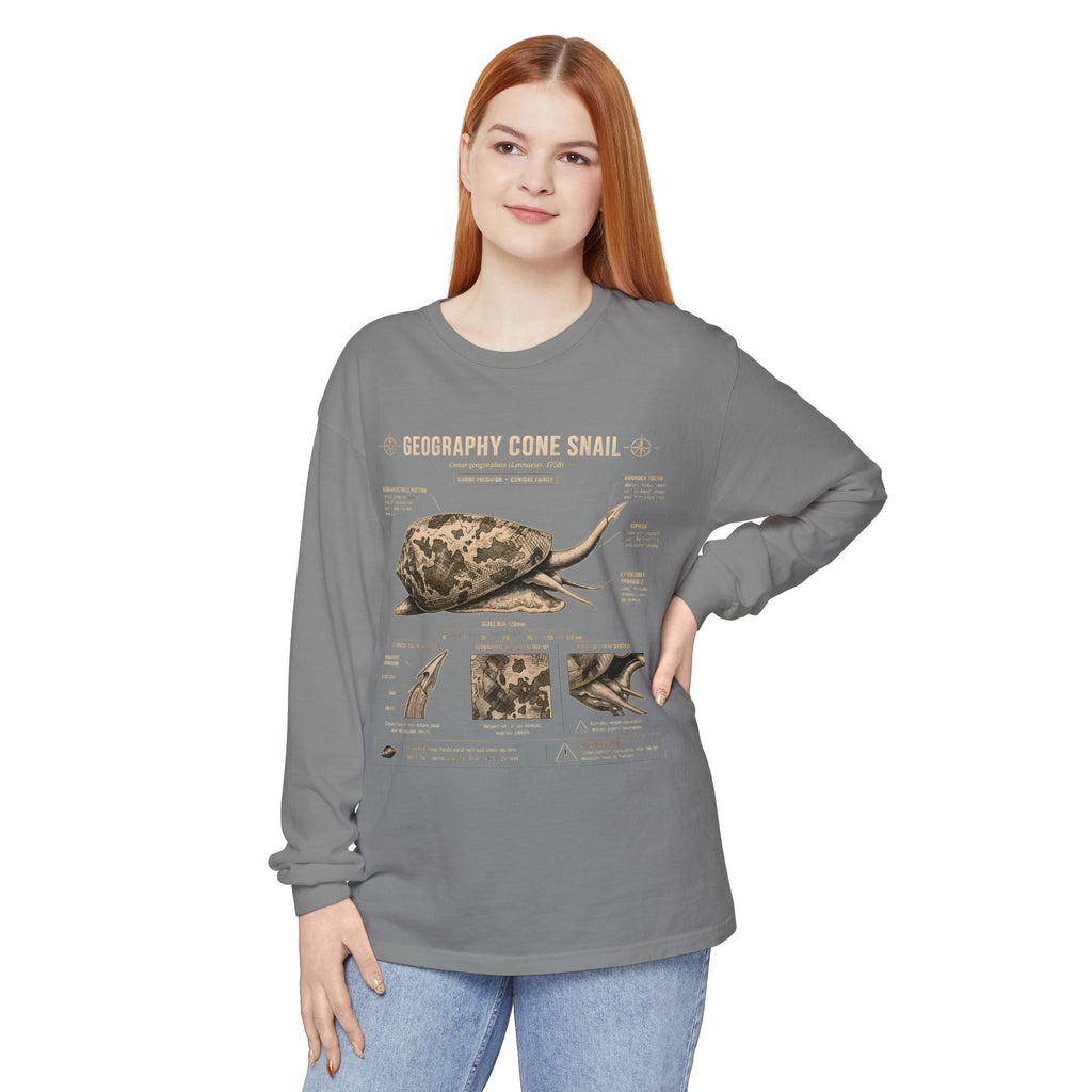 Geography Cone Snail Anatomy Long Sleeve Tee
