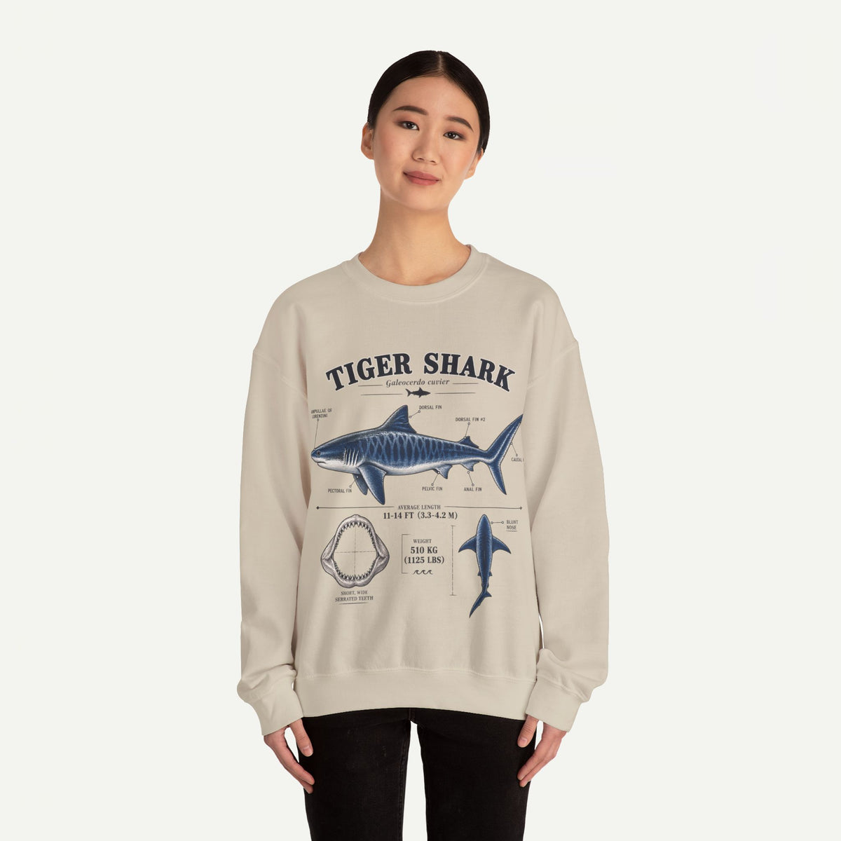 Tiger Shark Anatomy Sweatshirt