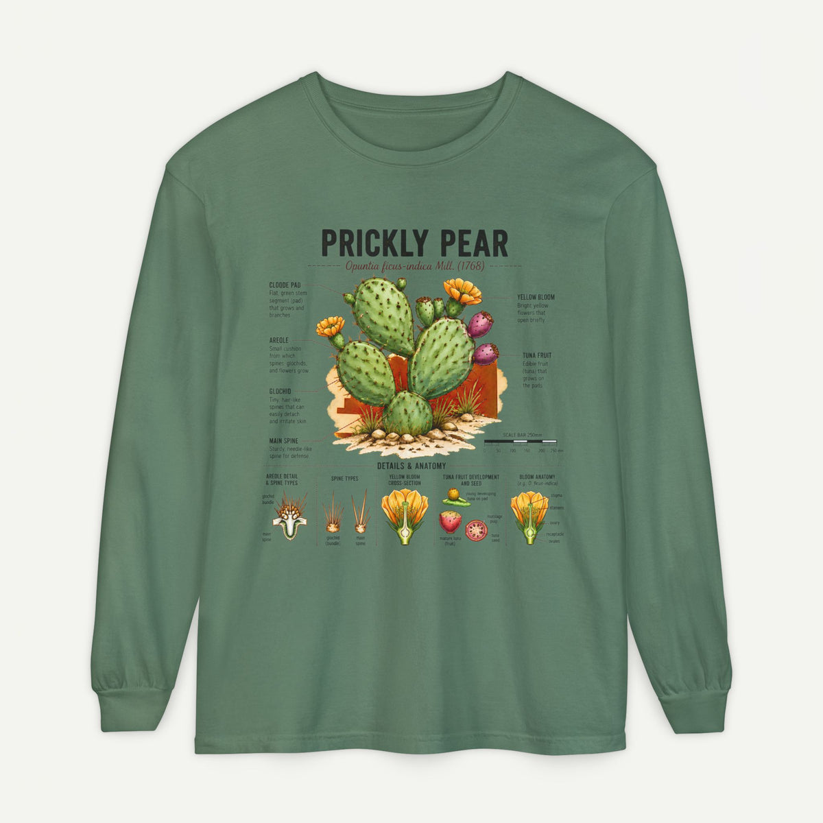 Prickly Pear Botanical Long Sleeve Shirt