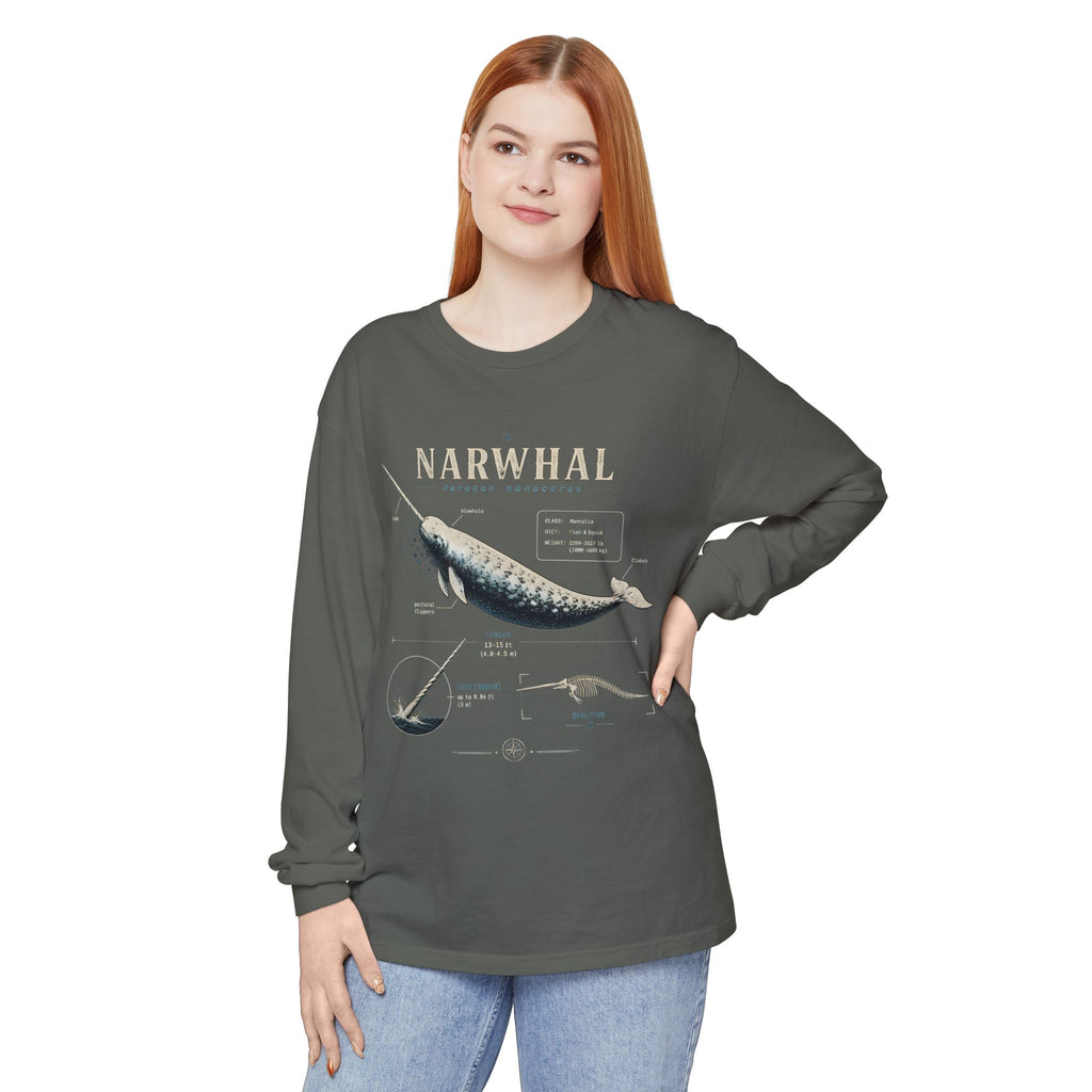 Narwhal Anatomy Long Sleeve Tee