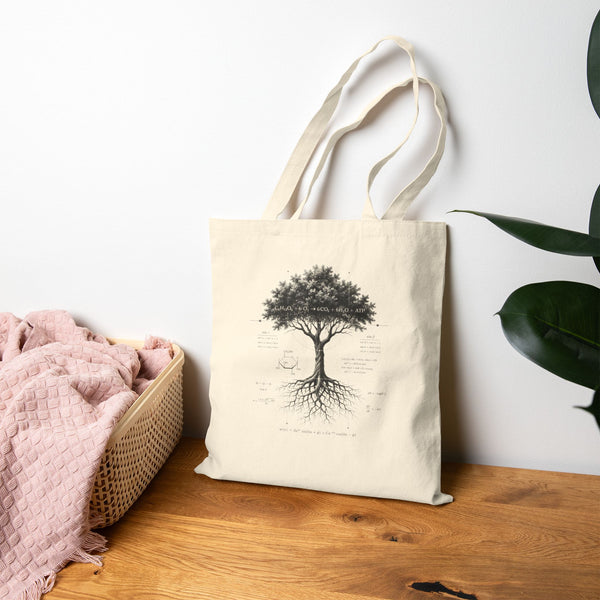 Vintage Tree of Life Canvas Tote Bag