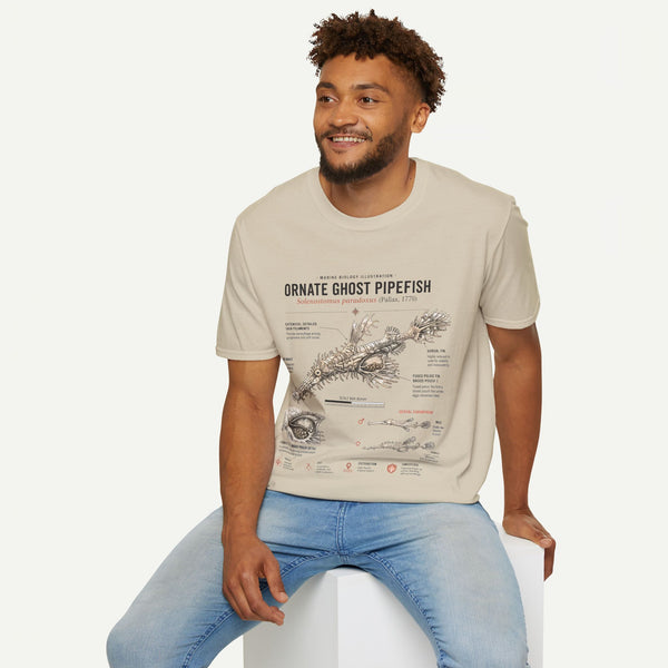 Ornate Ghost Pipefish Anatomy T-Shirt