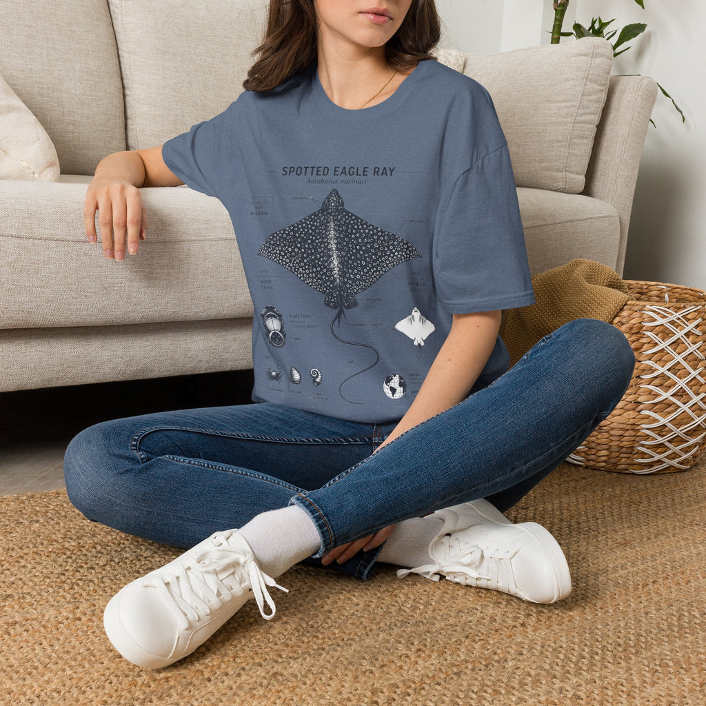 Spotted Eagle Ray Anatomy T-Shirt — Marine Life Graphic Tee