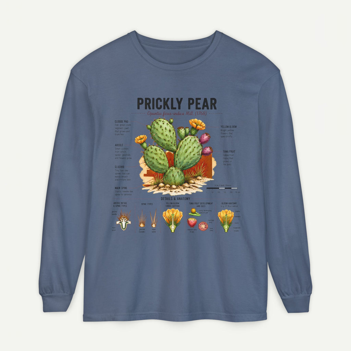 Prickly Pear Botanical Long Sleeve Shirt