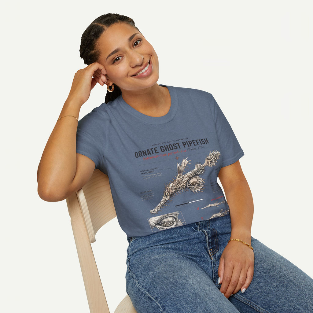 Ornate Ghost Pipefish Anatomy T-Shirt