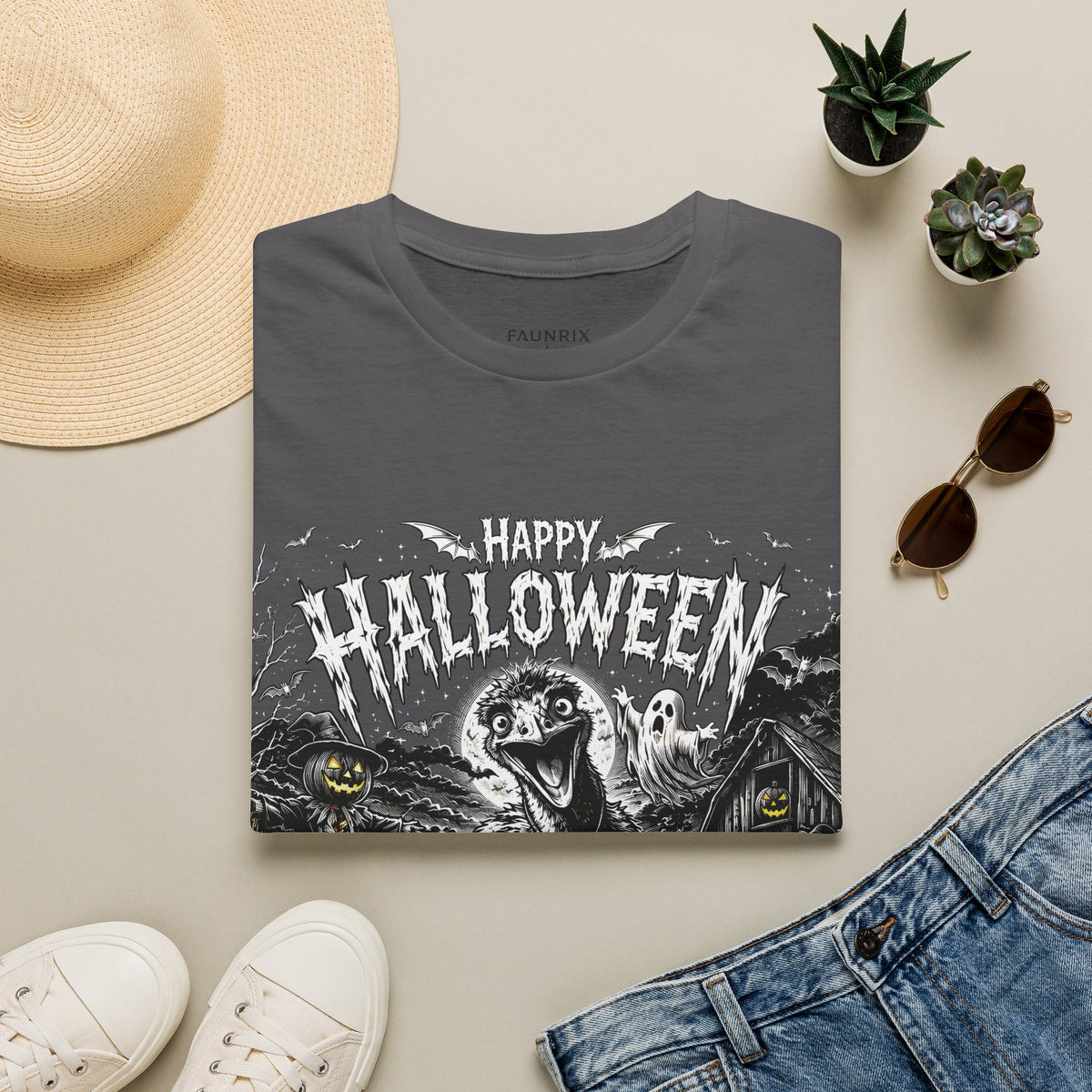Halloween Vintage Goose T-Shirt — Happy Halloween Retro Horror Graphic