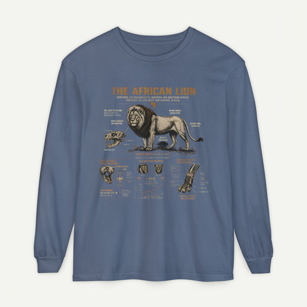 The African Lion Anatomy Long Sleeve Shirt