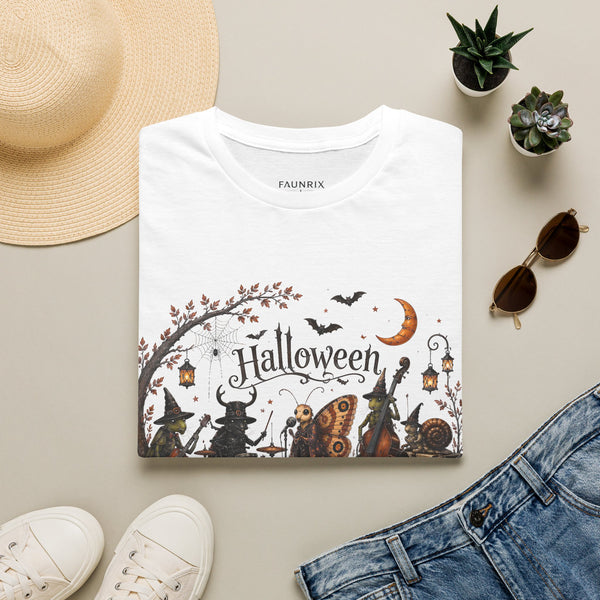 Halloween Witch & Pumpkin T‑Shirt — Spooky Night Graphic Tee