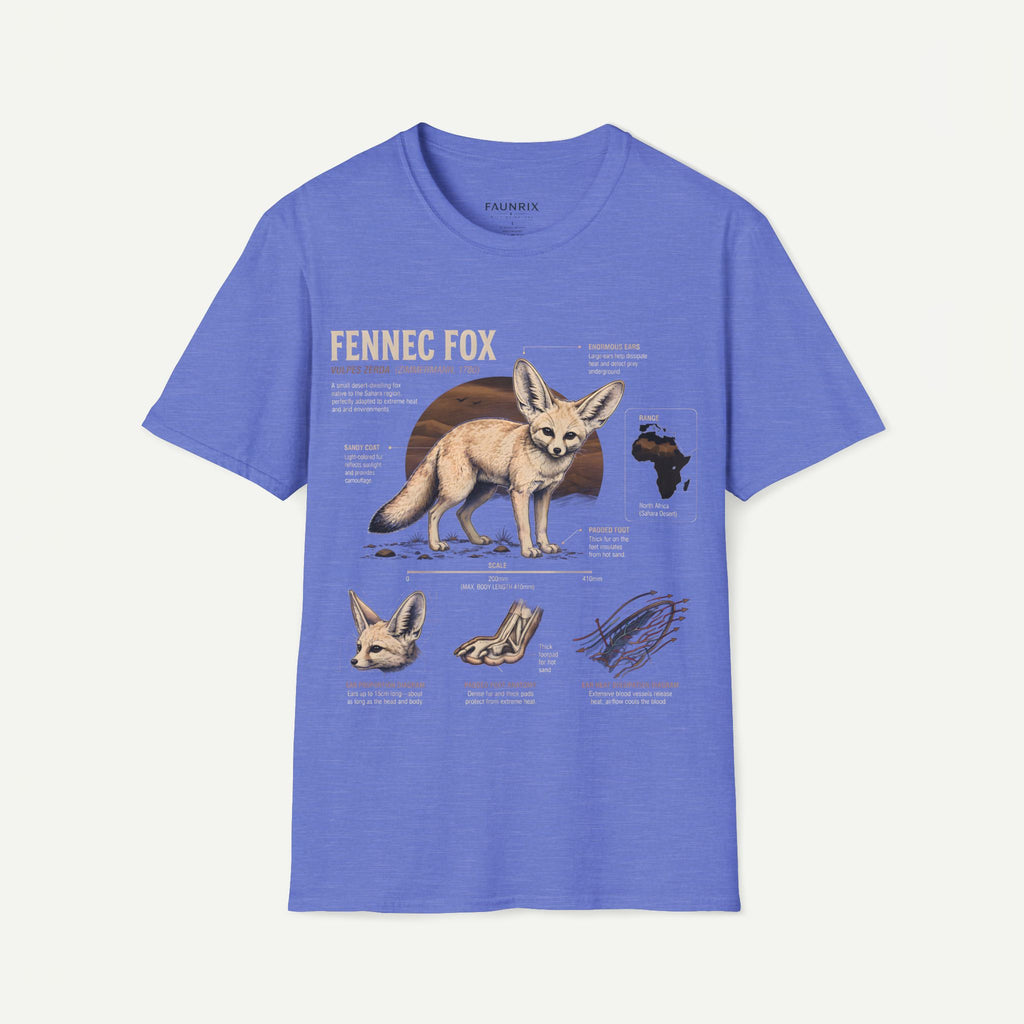 Fennec Fox Anatomy Tee — Illustrated Desert Fox Graphic T-Shirt
