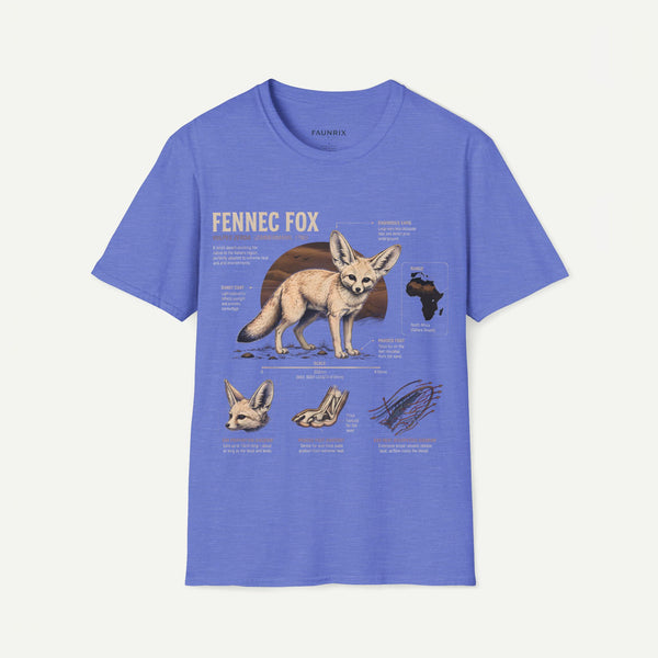 Fennec Fox Anatomy Tee — Illustrated Desert Fox Graphic T-Shirt