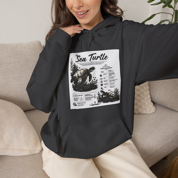 Sea Turtle Hoodie – Vintage Ocean Conservation Graphic Sweatshirt