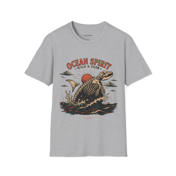 Ocean Spirit T-Shirt — Wild & Free Sea Turtle Graphic Tee