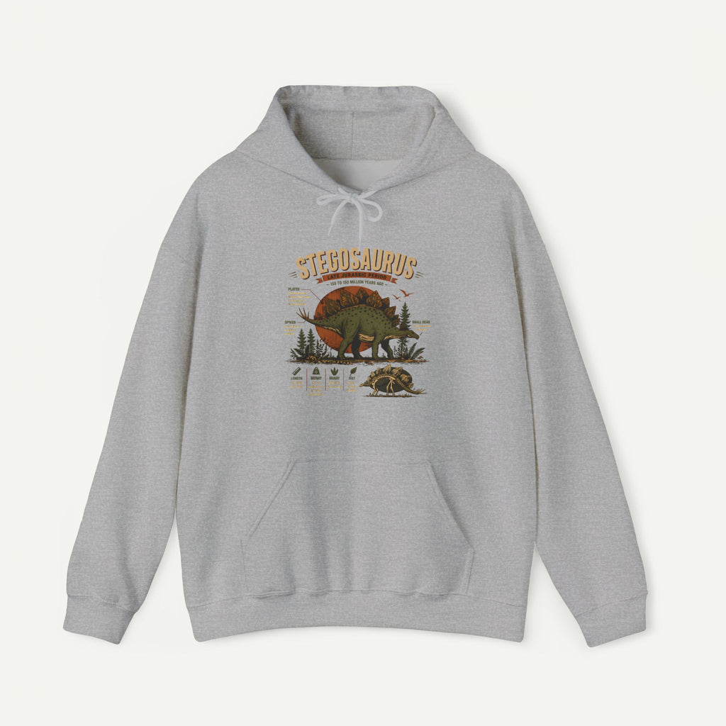 Stegosaurus Vintage Anatomy Hoodie – Retro Dino Nature Sweatshirt