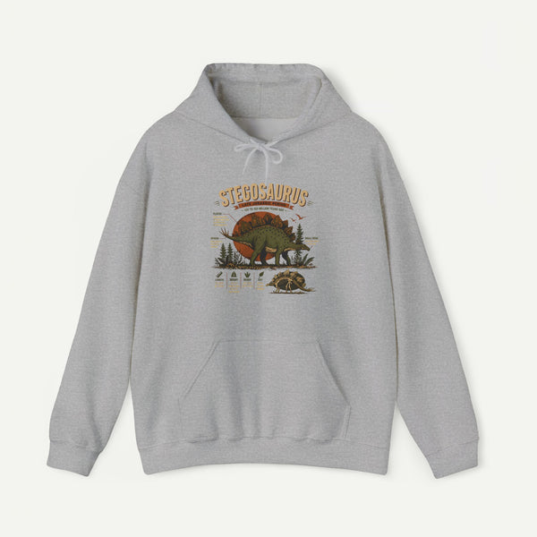 Stegosaurus Vintage Anatomy Hoodie – Retro Dino Nature Sweatshirt