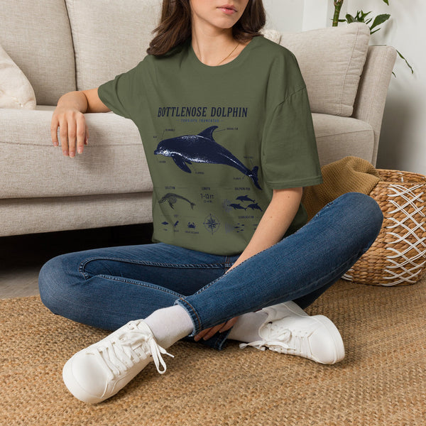 Bottlenose Dolphin Anatomy Tee – Illustrated Marine Life T-Shirt