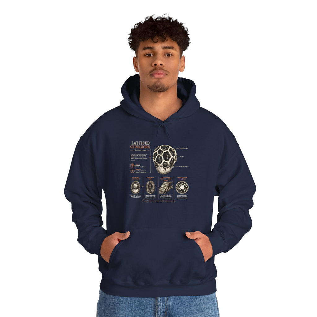 Hoodie — Mushroom Anatomy Chart Graphic Hoodie