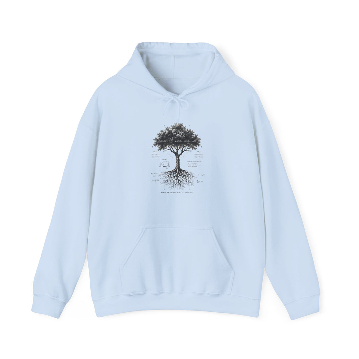 Tree of Life Hoodie — Botanical Diagram Roots & Growth Sweatshirt