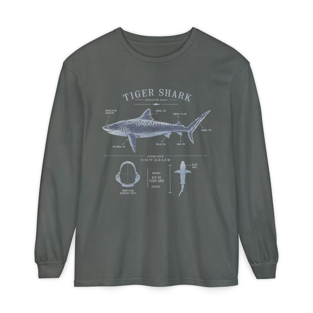 Tiger Shark Anatomy Long Sleeve T-Shirt