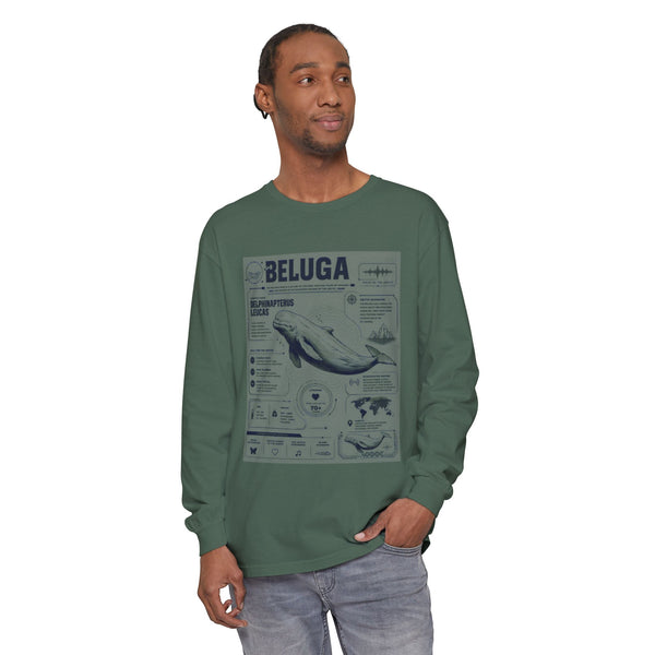 Beluga Whale Anatomy Long Sleeve Tee