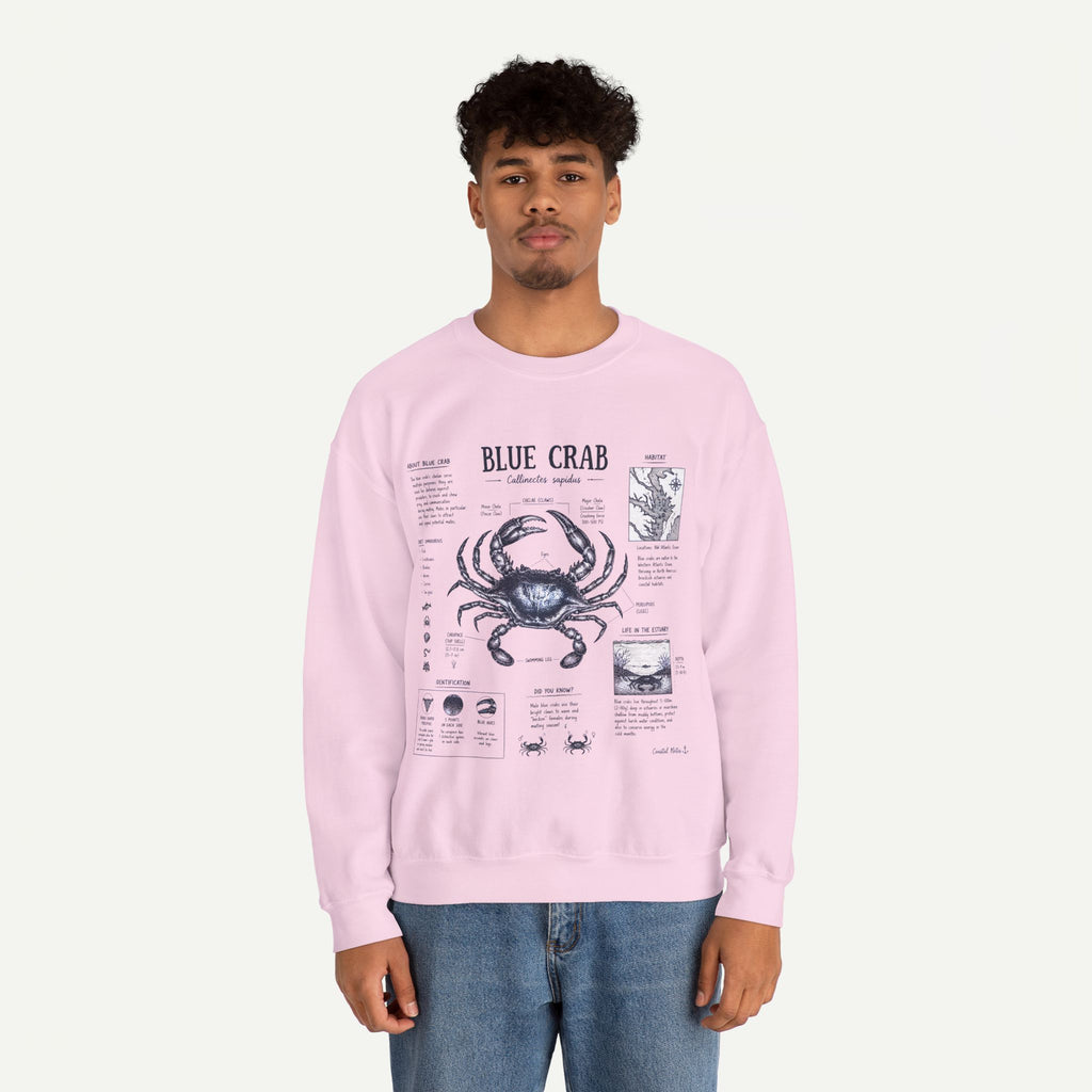 Blue Crab Anatomy Sweatshirt