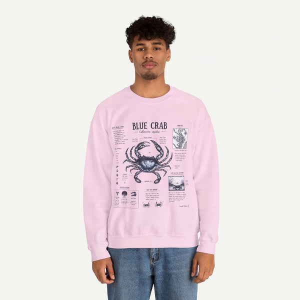 Blue Crab Anatomy Sweatshirt