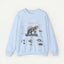 Snow Leopard Anatomy Sweatshirt — Vintage Wildlife Diagram Crewneck