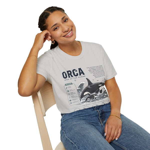 Orca Apex of the Ocean Anatomy T-Shirt – Vintage Marine Whale Illustration Tee
