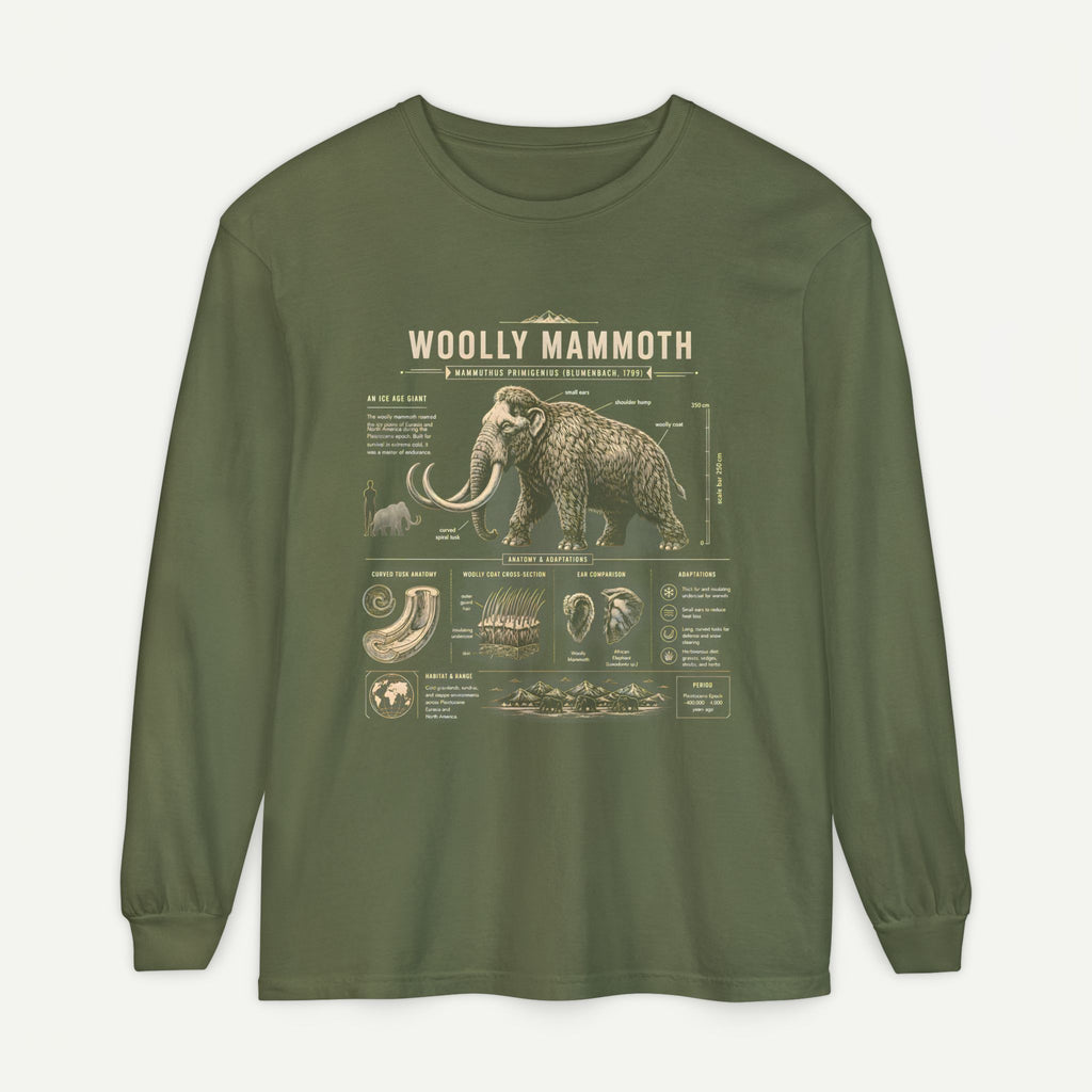 Woolly Mammoth Anatomy Long Sleeve Tee