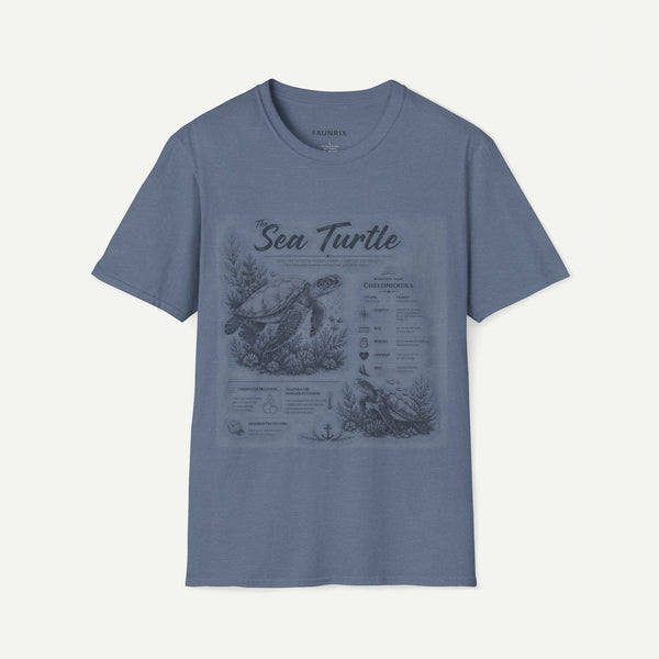 Sea Turtle Anatomy T-Shirt — Vintage Marine Illustration Tee