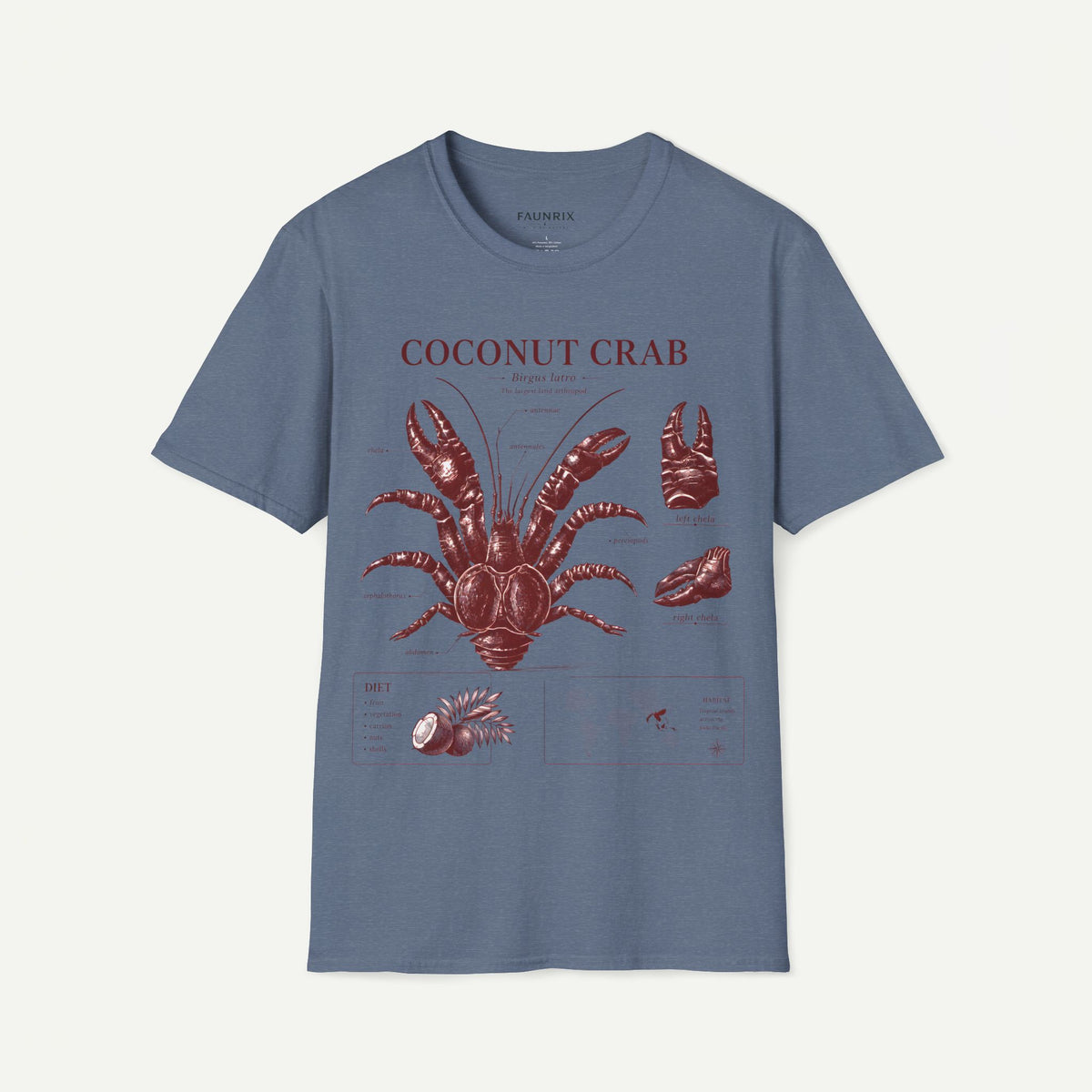 Coconut Crab Anatomy T-Shirt
