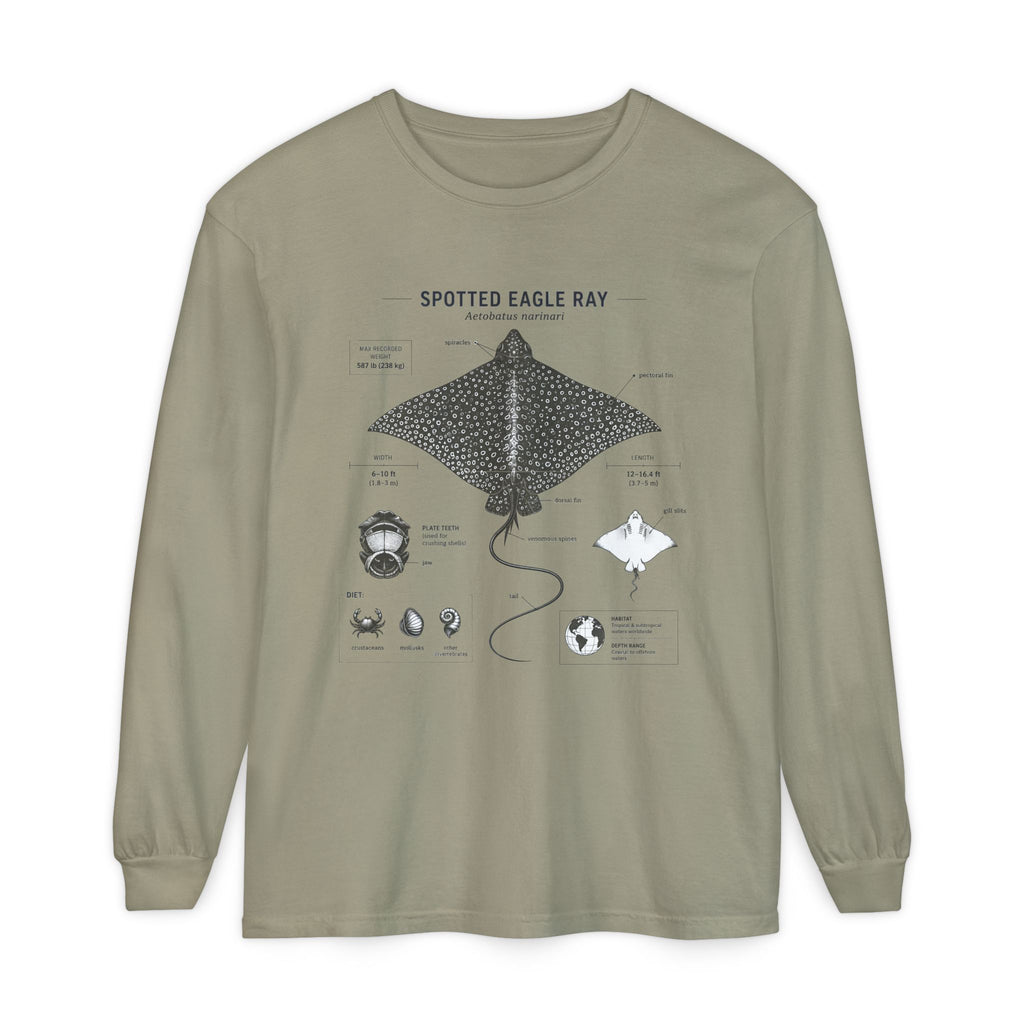 Spotted Eagle Ray Anatomy Long Sleeve Tee