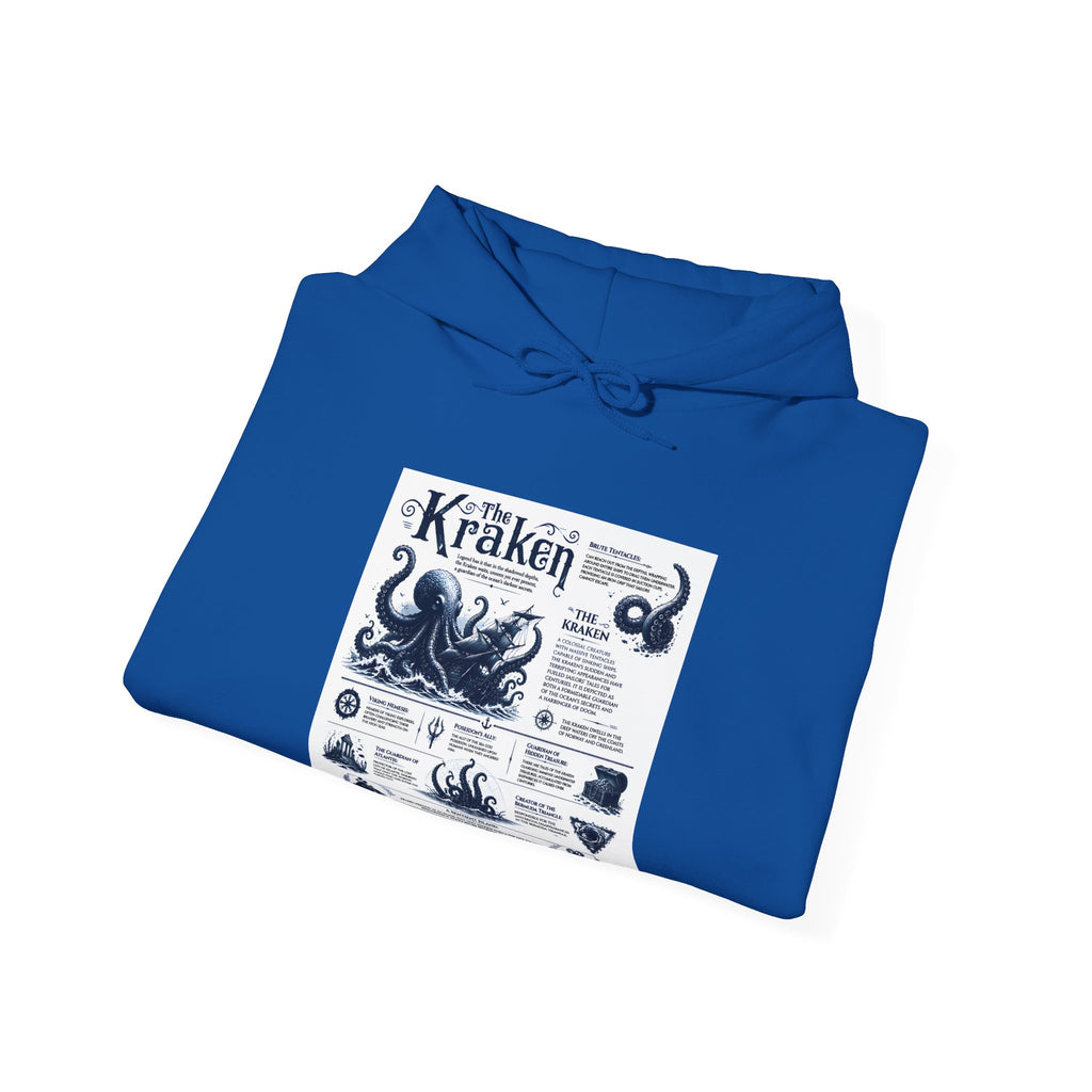 Kraken Nautical Hoodie – Vintage Sea Monster Diagram Sweatshirt