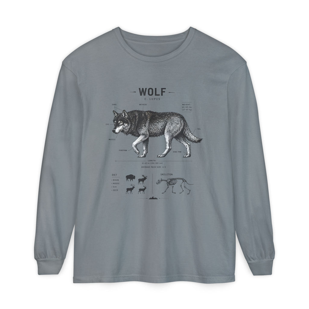 Wolf Anatomy Long Sleeve Tee