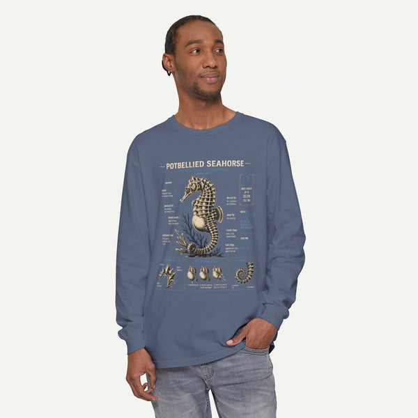 Seahorse Anatomy Long Sleeve Tee