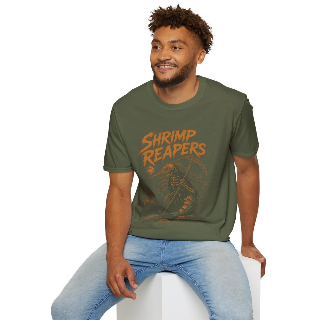 Shrimp Reapers T‑Shirt — Vintage Horror Seafood Graphic Tee