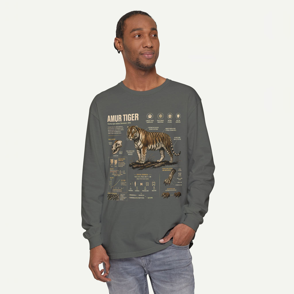Amur Tiger Anatomy Long Sleeve Tee