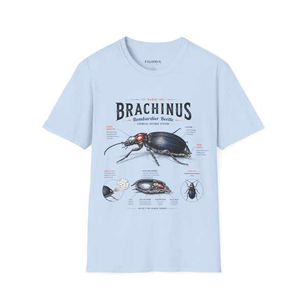 Brachinus Bombardier Beetle Anatomy T-Shirt — Vintage Entomology Graphic Tee