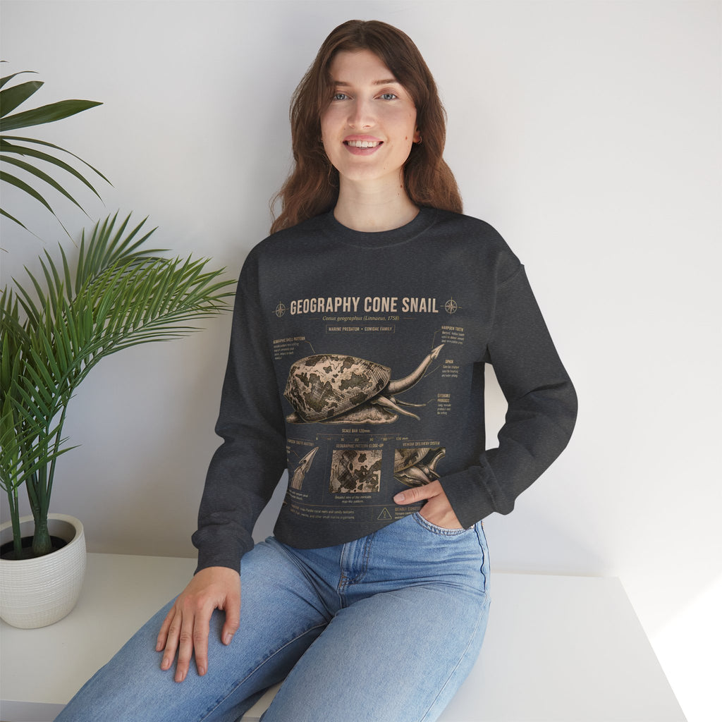 Geography Cone Snail Anatomy Sweatshirt