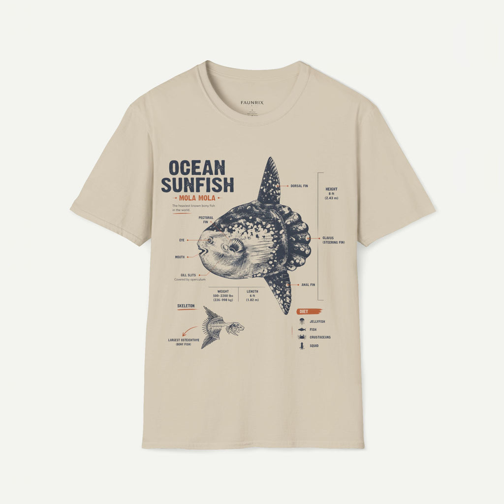 Ocean Sunfish Illustration T-Shirt — Mola Mola Science Graphic Tee