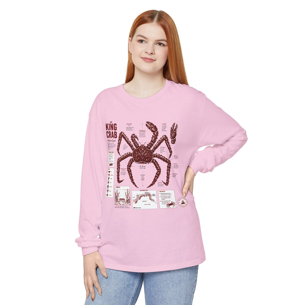 King Crab Anatomy Long Sleeve T-Shirt