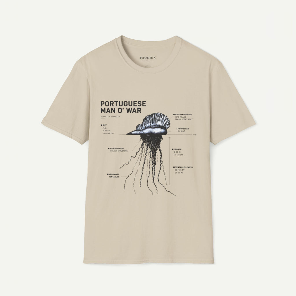 Portuguese Man O' War Anatomy T-Shirt — Marine Biology Graphic Tee
