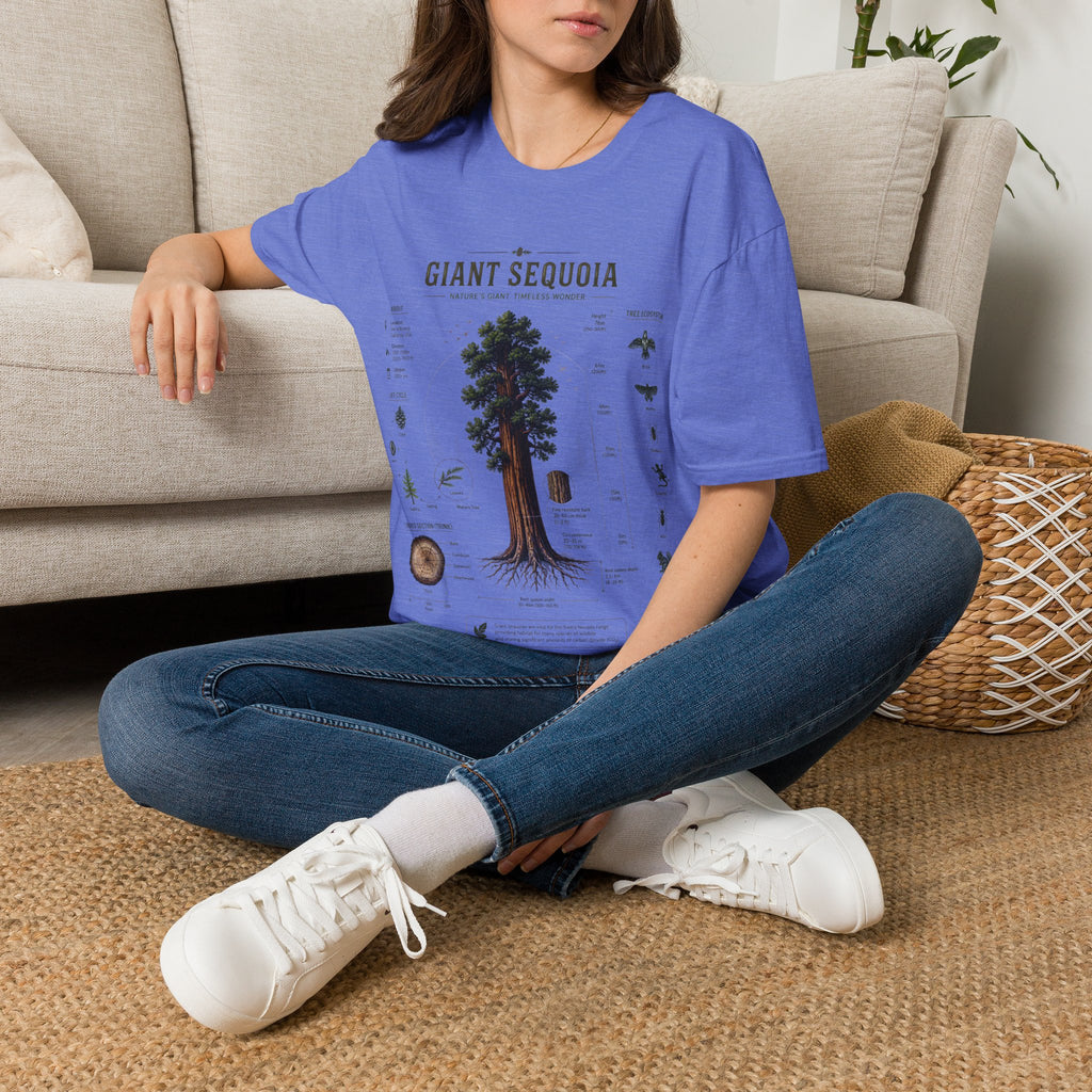 Giant Sequoia Anatomy T-Shirt — Botanical Tree Illustration Tee