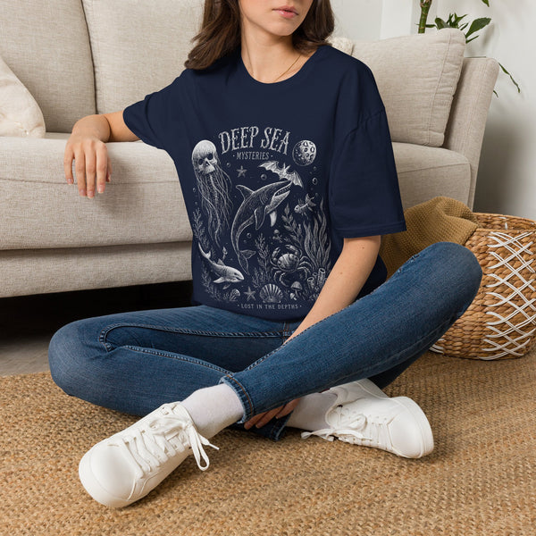 Deep Sea Mysteries T-Shirt — Vintage Ocean Creature Graphic Tee