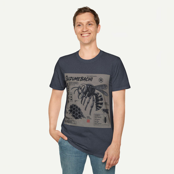 Suzumebachi Giant Hornet Anatomy T-Shirt — Japanese Illustration Graphic Tee