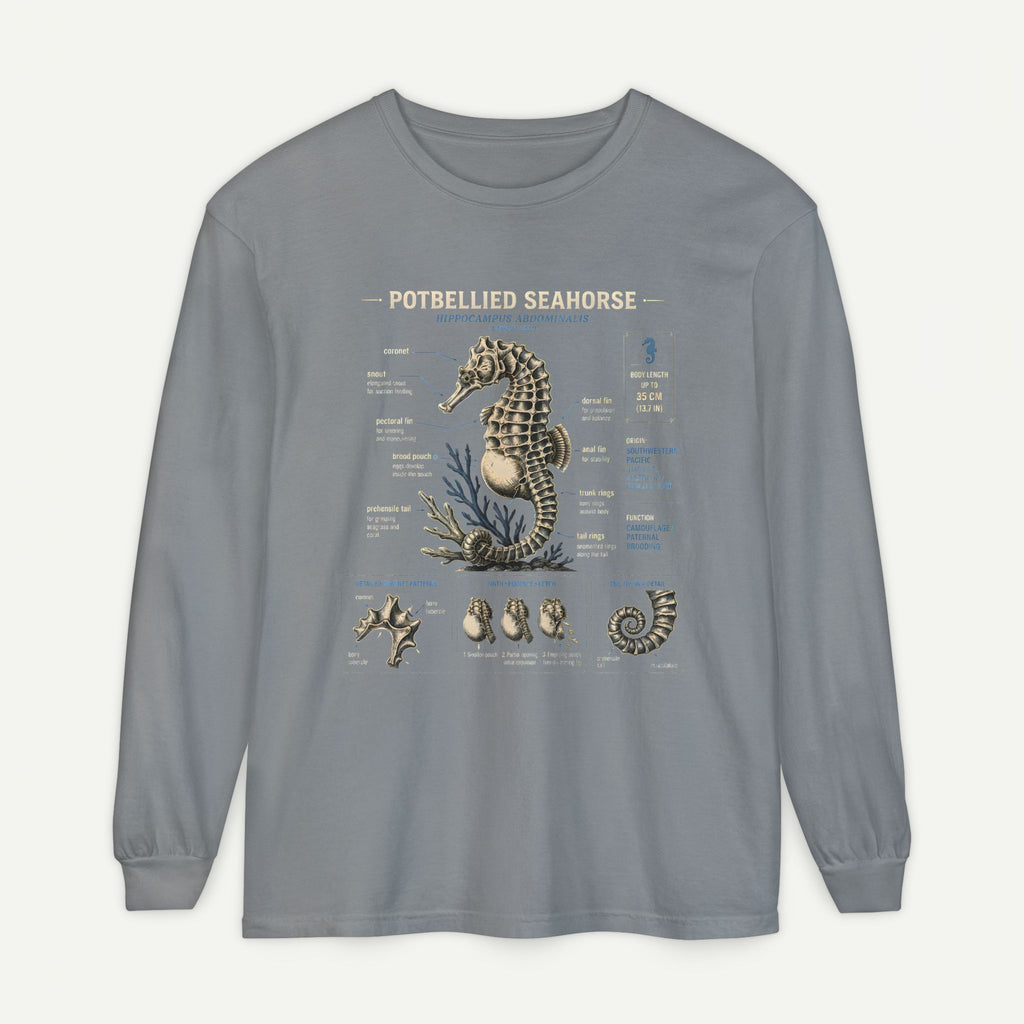 Seahorse Anatomy Long Sleeve Tee