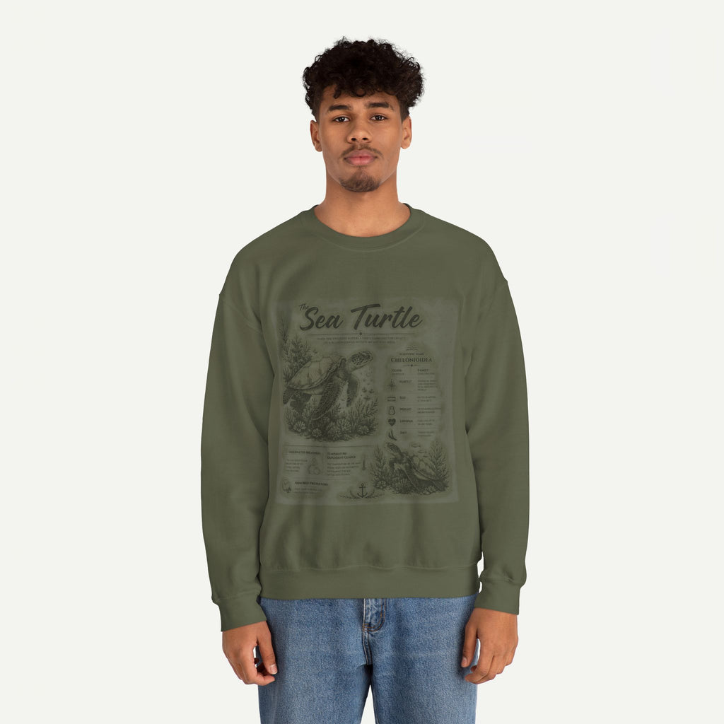 Sea Turtle Anatomy Crewneck Sweatshirt