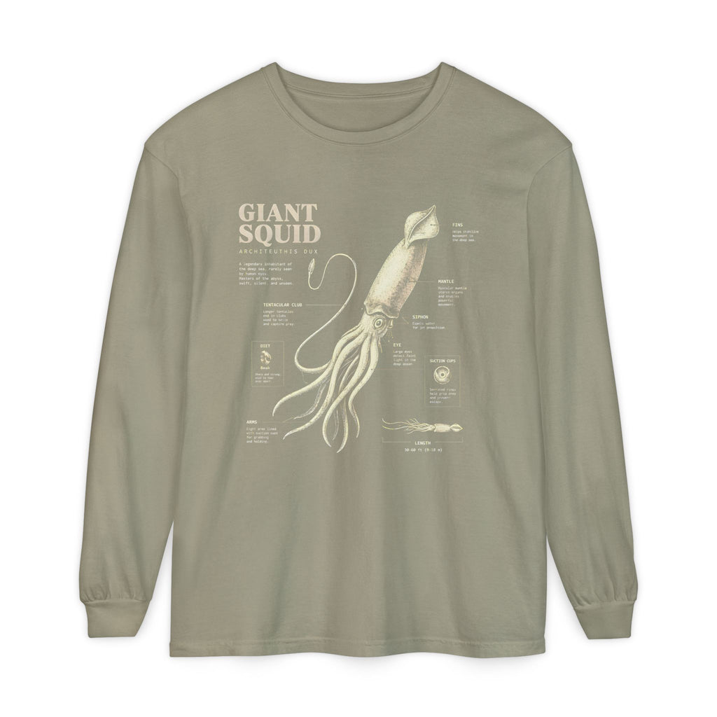 Giant Squid Anatomy Long Sleeve Tee