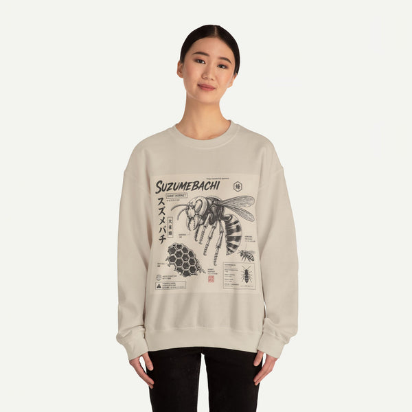 Suzumebachi Hornet Anatomy Crewneck Sweatshirt