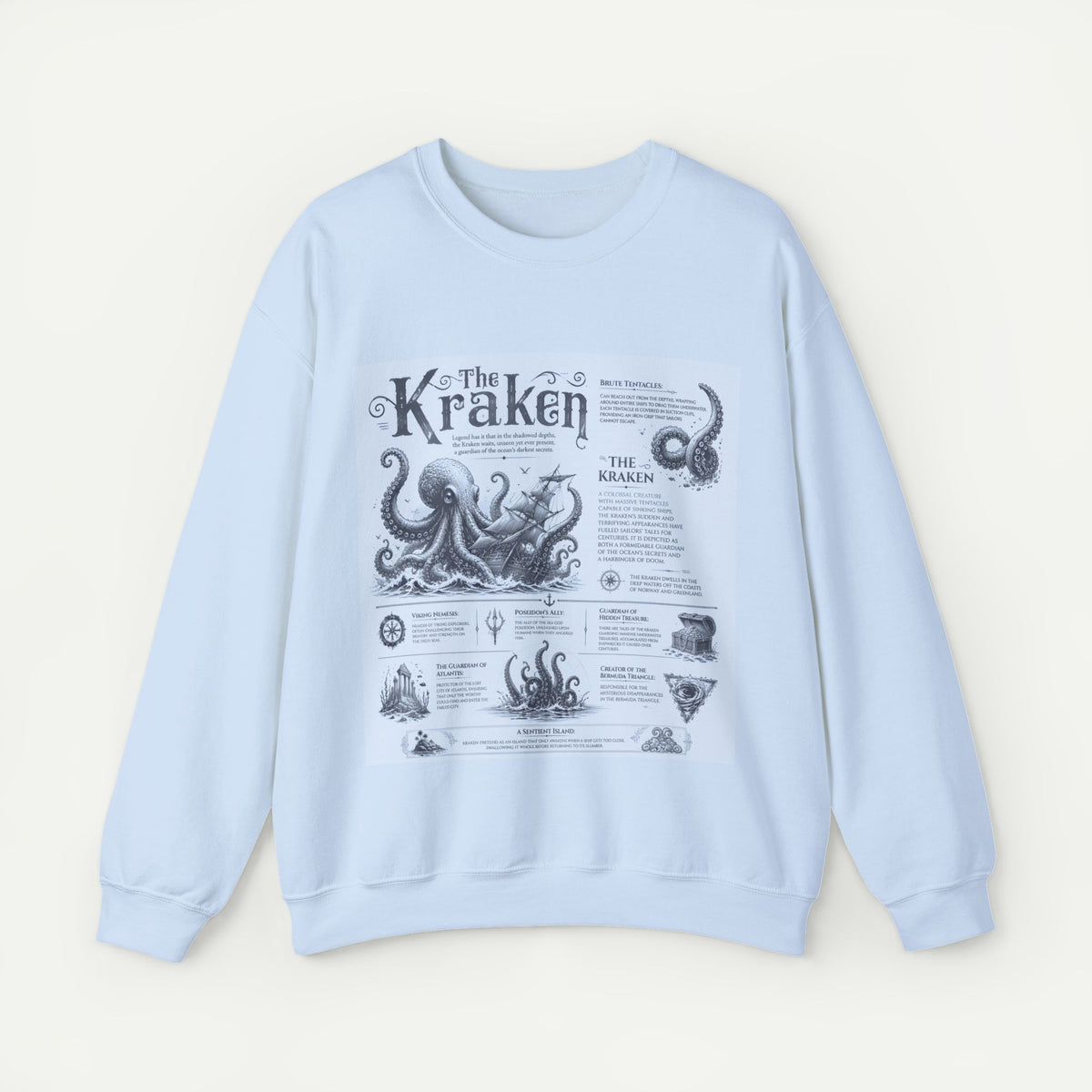 Kraken Illustration Crewneck Sweatshirt