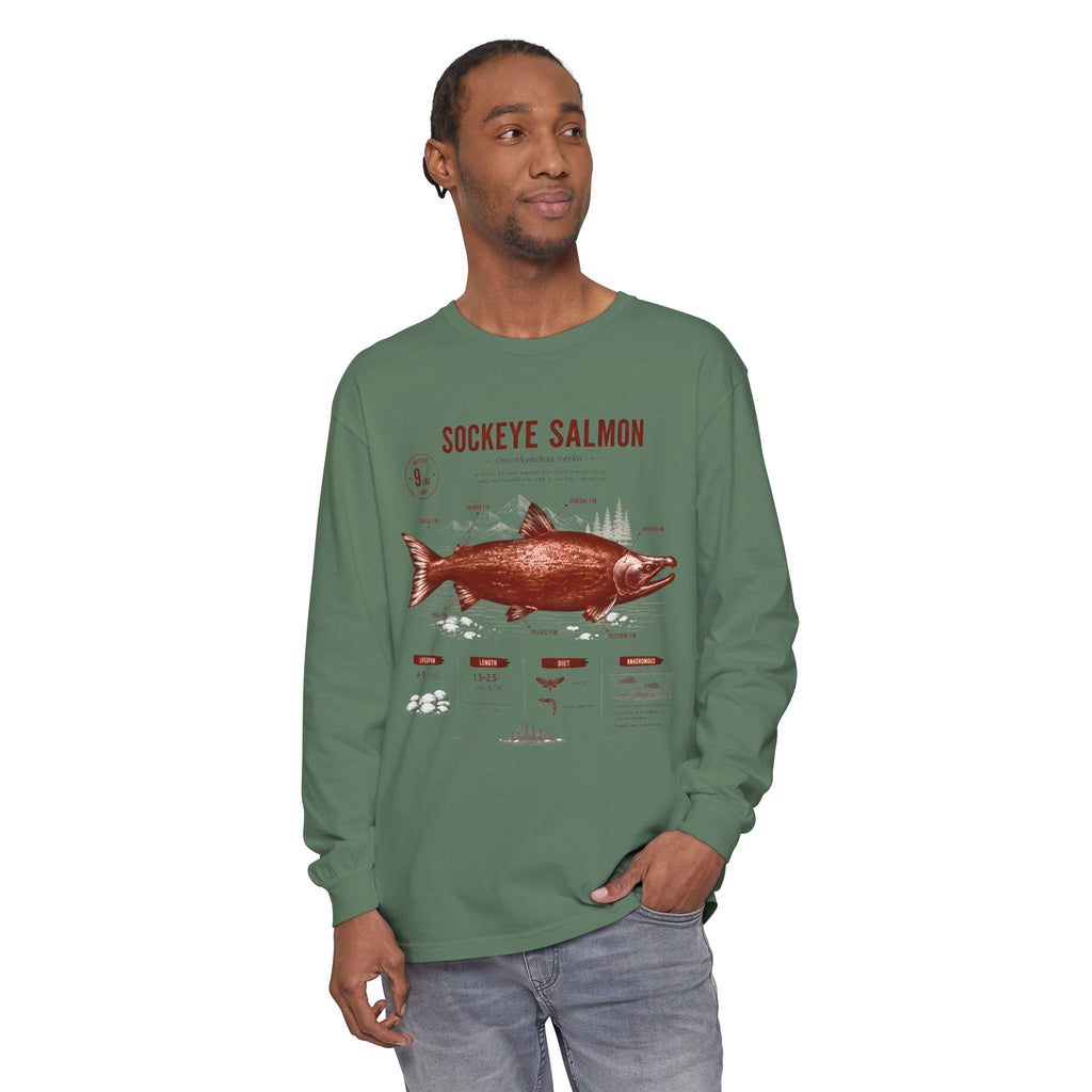 Sockeye Salmon Anatomy Long Sleeve Tee